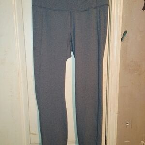 Gray High-Waist Active Leggings